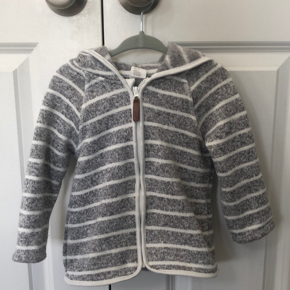H&M baby 12-18 months hooded sweater jacket